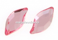 Swarovski, cabochon frunza, light rose, 10x5mm - x1