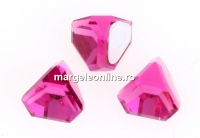 Swarovski, cabochon pyramid, fuchsia, 4mm - x1