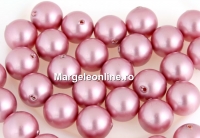 Perle Swarovski cu un orificiu, powder rose, 4mm - x4