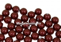 Swarovski one hole pearls, bordeaux, 4mm - x4