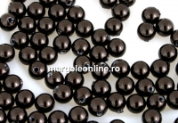 Swarovski one hole pearls, deep brown, 4mm - x4