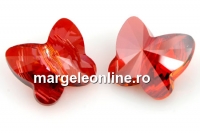 Swarovski, margele fluture, red magma, 6mm - x2