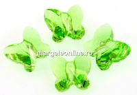 Swarovski, margele fluture, peridot, 10mm - x2