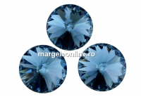 Swarovski, rivoli, denim blue, 12mm - x2