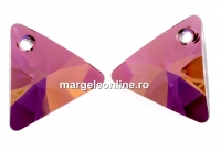 Swarovski, pandantiv triunghi, lilac shadow, 12mm - x1
