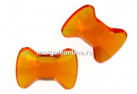 Swarovski, cabochon fundita papion, tangerine, 9mm - x1