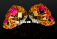 Swarovski, margele craniu, astral pink, 15x13mm - x1