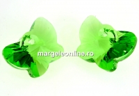 Swarovski, pandantiv fluture, peridot, 18mm - x1