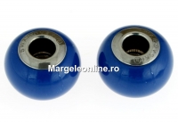 Swarovski, becharmed crystal lapis pearl, 14mm - x1