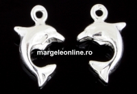 Pandantiv delfin, argint 925, 13.5x8mm  - x1