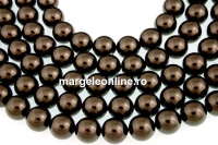 Swarovski pearl, brown, 3mm - x100