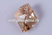 Swarovski, cosmic diamond pendant, golden shadow, 20mm - x1