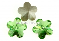 Swarovski, fancy floare, peridot, 6mm - x2