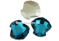 Swarovski, shell fancy, indicolite, 14mm - x1