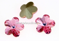 Swarovski, fancy floare, light rose, 6mm - x2