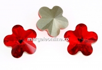 Swarovski, flower fancy, light siam, 6mm - x2