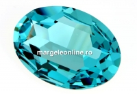 Swarovski, rivoli cabochon, light turquoise, 30x22mm - x1