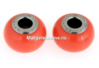 Swarovski, becharmed crystal, coral, 14mm - x1
