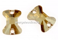 Swarovski, link fundita papion, golden shadow, 12x8.5mm - x1