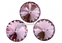 Swarovski, rivoli, light amethyst, 8mm - x2