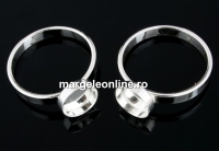 Baza inel, argint 925, marime 18.3, pt. cabochon 8mm - x1