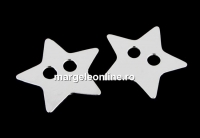 Link, star, 925 silver, 15.5mm - x1