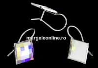 Baza cercei argint 925, cabochon 10mm - x1per