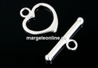 Incuietoare toggle, argint 925, 15x18mm - x1