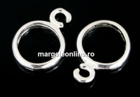 Extension system for pendants, 925 silver, 15.5x11.5mm - x1