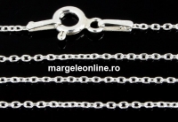Chain, jump rings, oval 925 silver, 50cm - x1