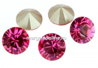 Swarovski, chaton SS 34, fuchsia, 7mm - x2