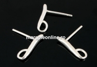 Tortite cercei, argint 925, 14x12.5mm - x1 per