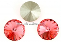 Swarovski, rivoli, rose peach, 12mm - x2