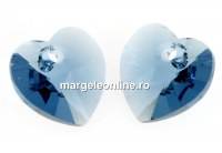 Swarovski, pandantiv inima, denim blue, 10mm - x2