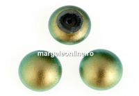 Swarovski, cabochon perla iridescent green, 8mm - x2