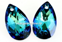 Swarovski, pandantiv picatura, bermuda blue, 28mm - x1