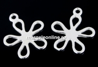 Pandantiv floare argint 925, 18x16mm  - x1