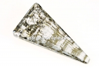 Swarovski, spike pendant, gold patina, 28mm - x1