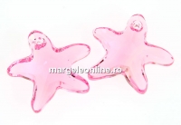 Swarovski, pandantiv stea de mare, light rose, 16mm - x1