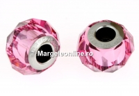 Swarovski, becharmed briolette 5948, rose, 14mm - x1