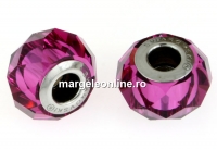 Swarovski, becharmed briolette 5948, fuchsia, 14mm - x1