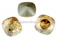 Swarovski, fancy square, golden shadow, 12mm - x1