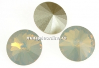 Swarovski, rivoli, light grey opal, 14mm - x1