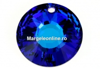 Swarovski, Sun pendant, bermuda blue, 12mm - x2