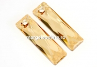 Swarovski, pandantiv Queen baguette, golden shadow, 13.5mm - x1