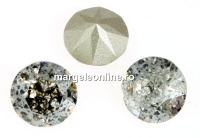 Swarovski, chaton SS29, silver patina, 6mm - x4