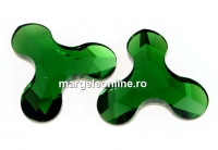 Swarovski, cabochon Molecule, dark moss green, 8x8.7mm - x1