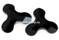 Swarovski, Molecule cabochon, jet, 8x8.7mm - x1