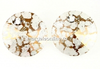 Swarovski, rivoli pendant, rose patina, 12mm - x2
