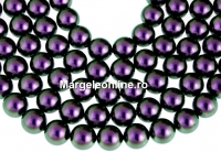 Swarovski pearl, iridescent purple, 8mm - x50